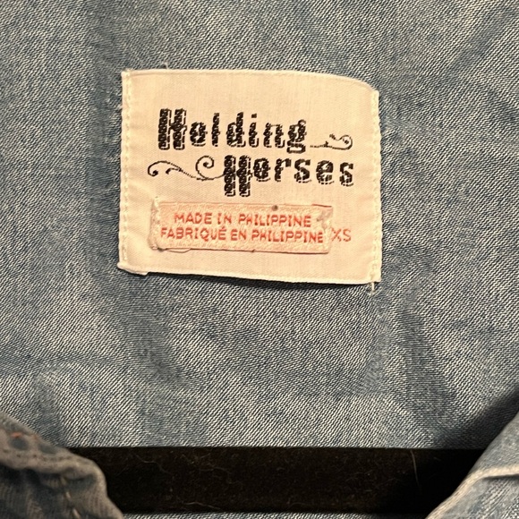 Anthropologie Holding Horses Chambray Tunic Button Down Shirt - Picture 5 of 10